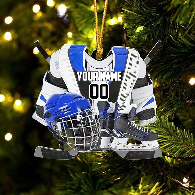Custom ice Hockey Ornament N49