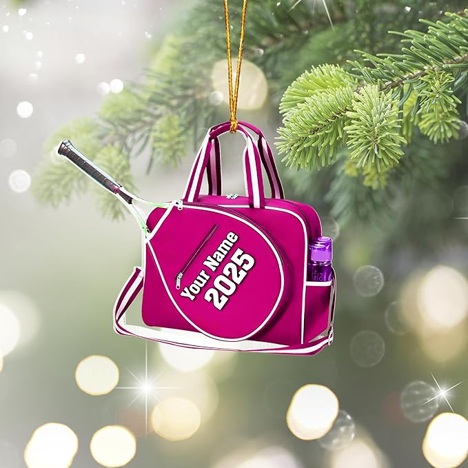 Personalized Tennis Christmas Ornament N01