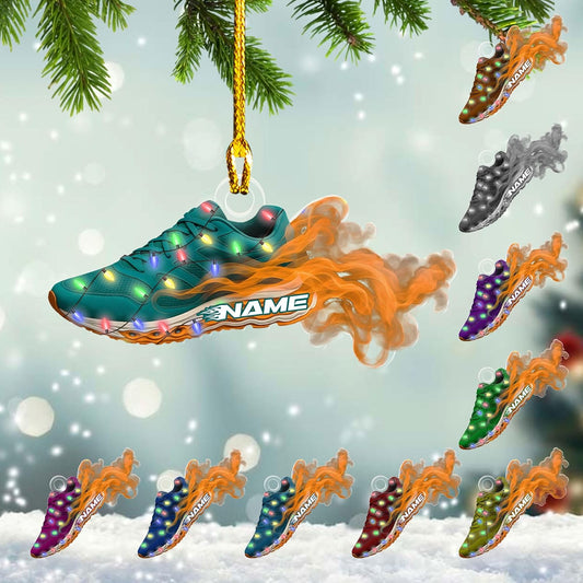 Personalized Marathon Finisher Ornament – Custom Name Acrylic Running Keepsake, Holiday Runner Gift TM10