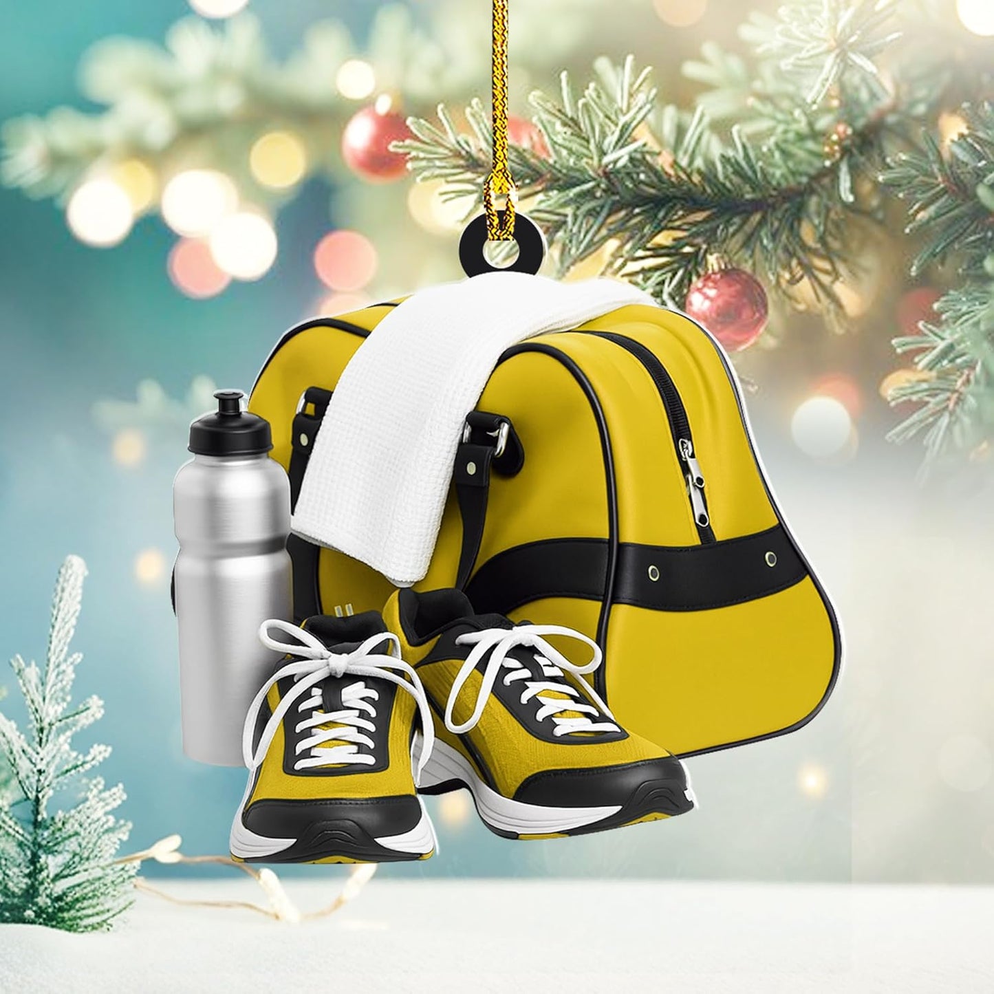 Custom Running Ornament – Personalized Marathon Acrylic Gift, Athlete Christmas Decoration TM20