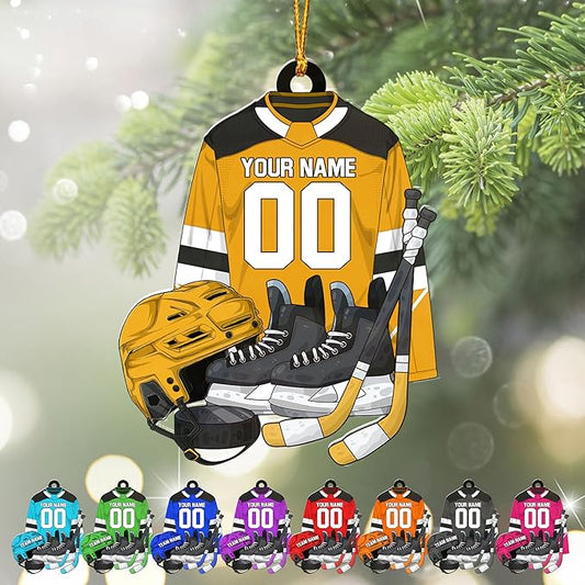 Custom ice Hockey Ornament N48