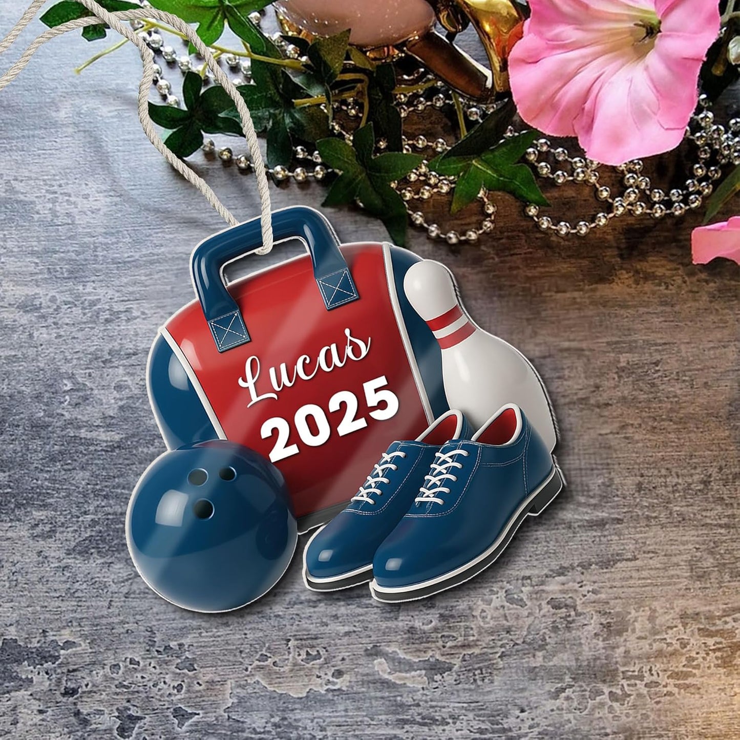 Custom Bowling Tools Ornament - Bowling Ornament Bowl 11