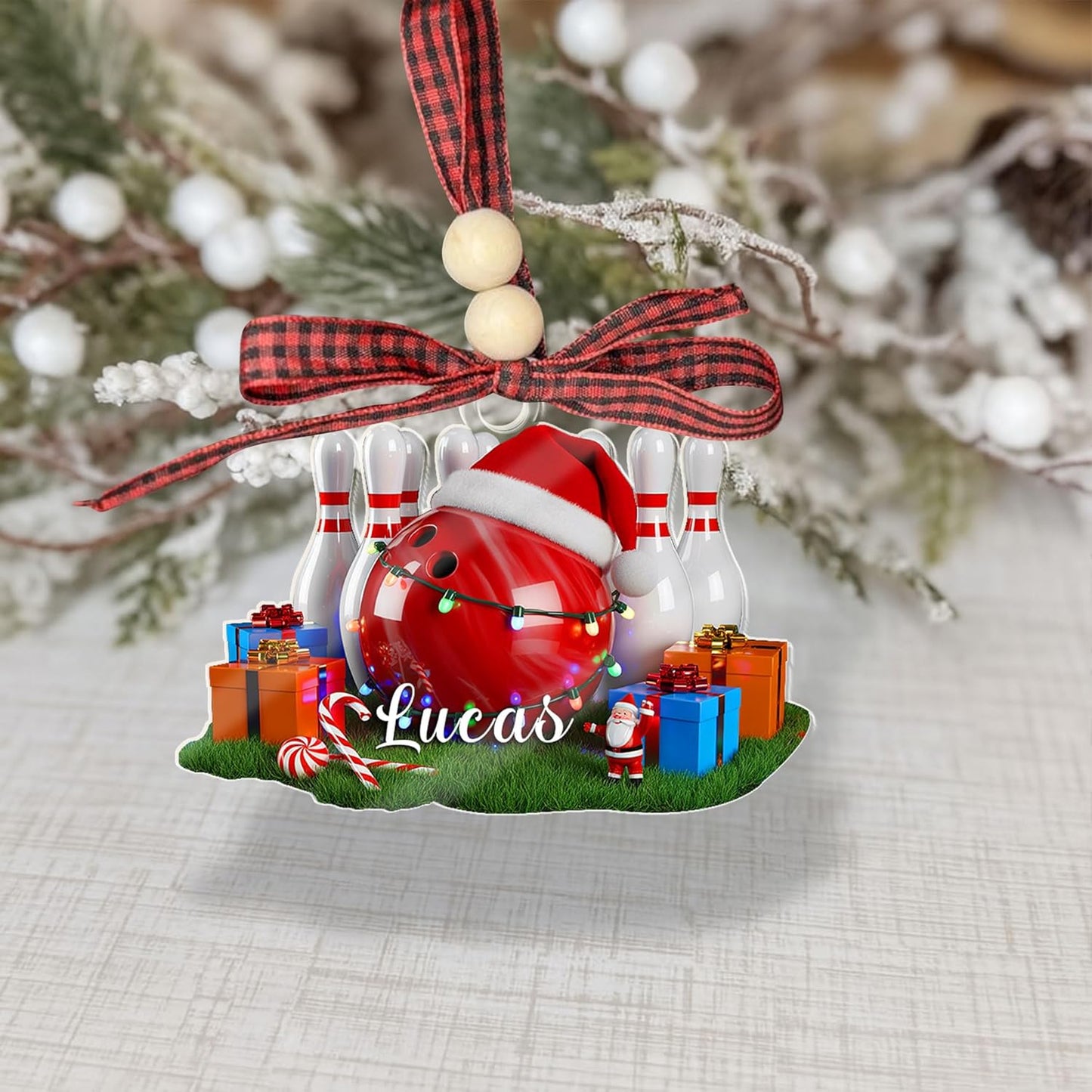 Custom Bowling Tools Ornament - Bowling Ornament Bowl 6