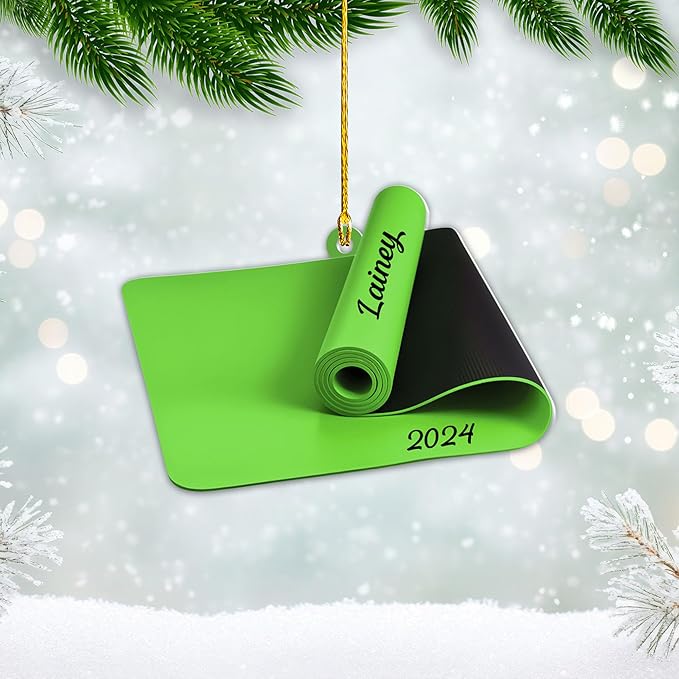 Personalized Pilates Acrylic Christmas Ornament - Instructors & Fitness Lovers LL52