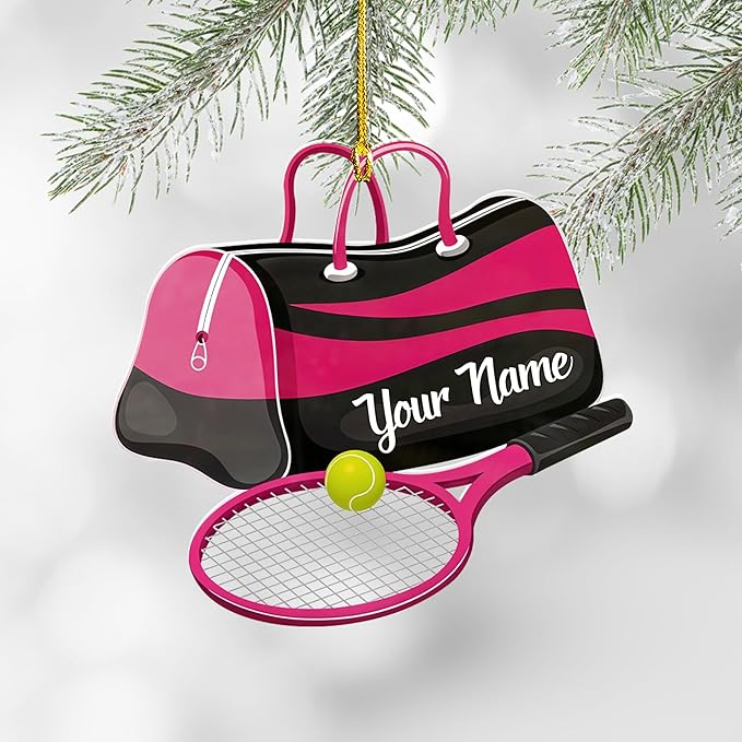 Personalized Tennis Christmas Ornament N21