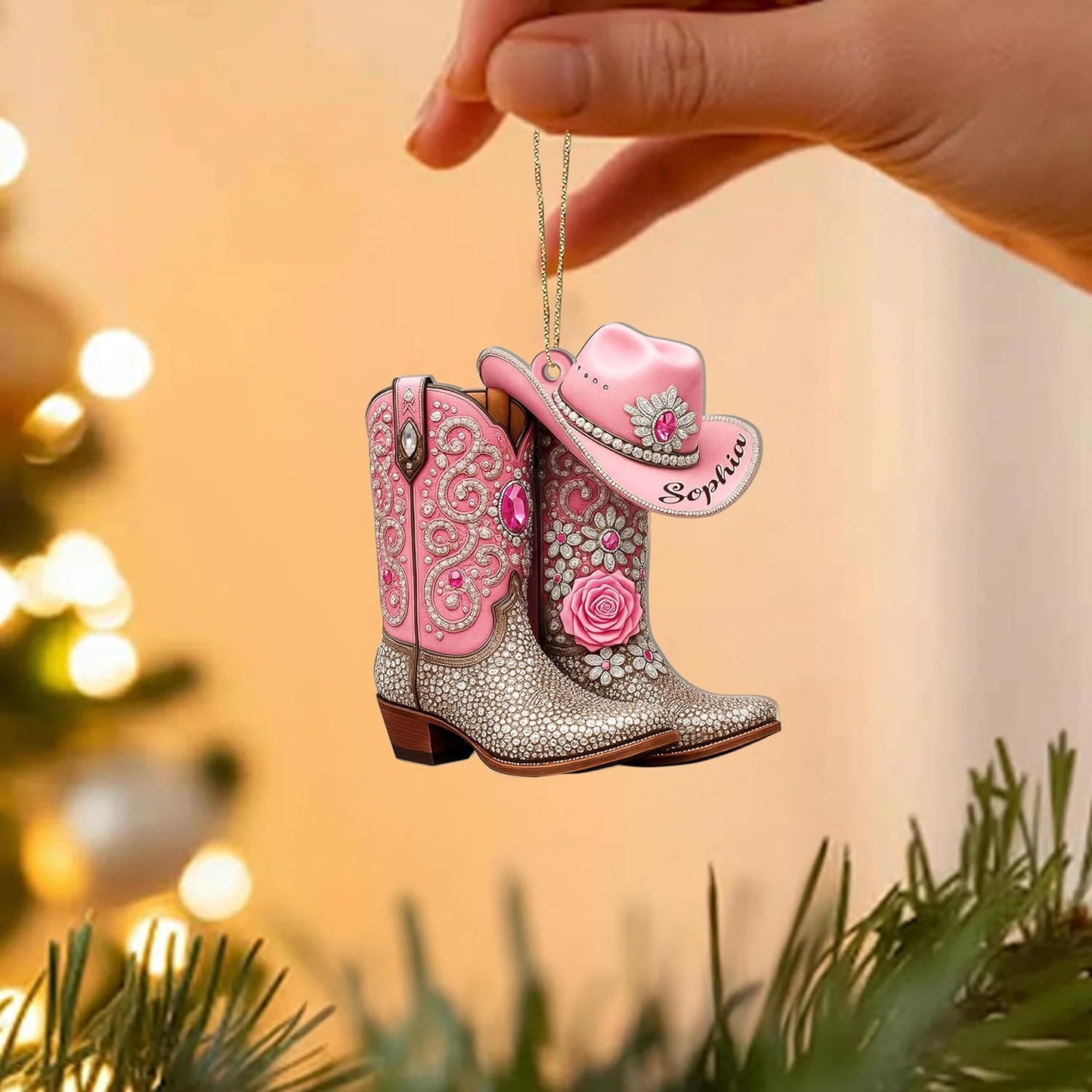 Custom Horse Riding Ornament | Personalized Equestrian Holiday Gift for Riders, Trainers & Horse Owners THH10