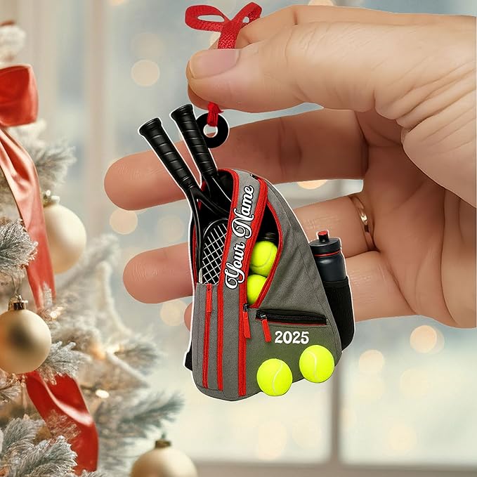 Personalized Tennis Christmas Ornament N06
