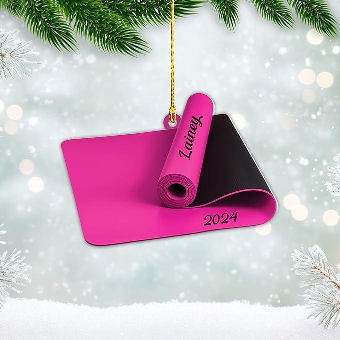 Personalized Pilates Acrylic Christmas Ornament - Instructors & Fitness Lovers LL52