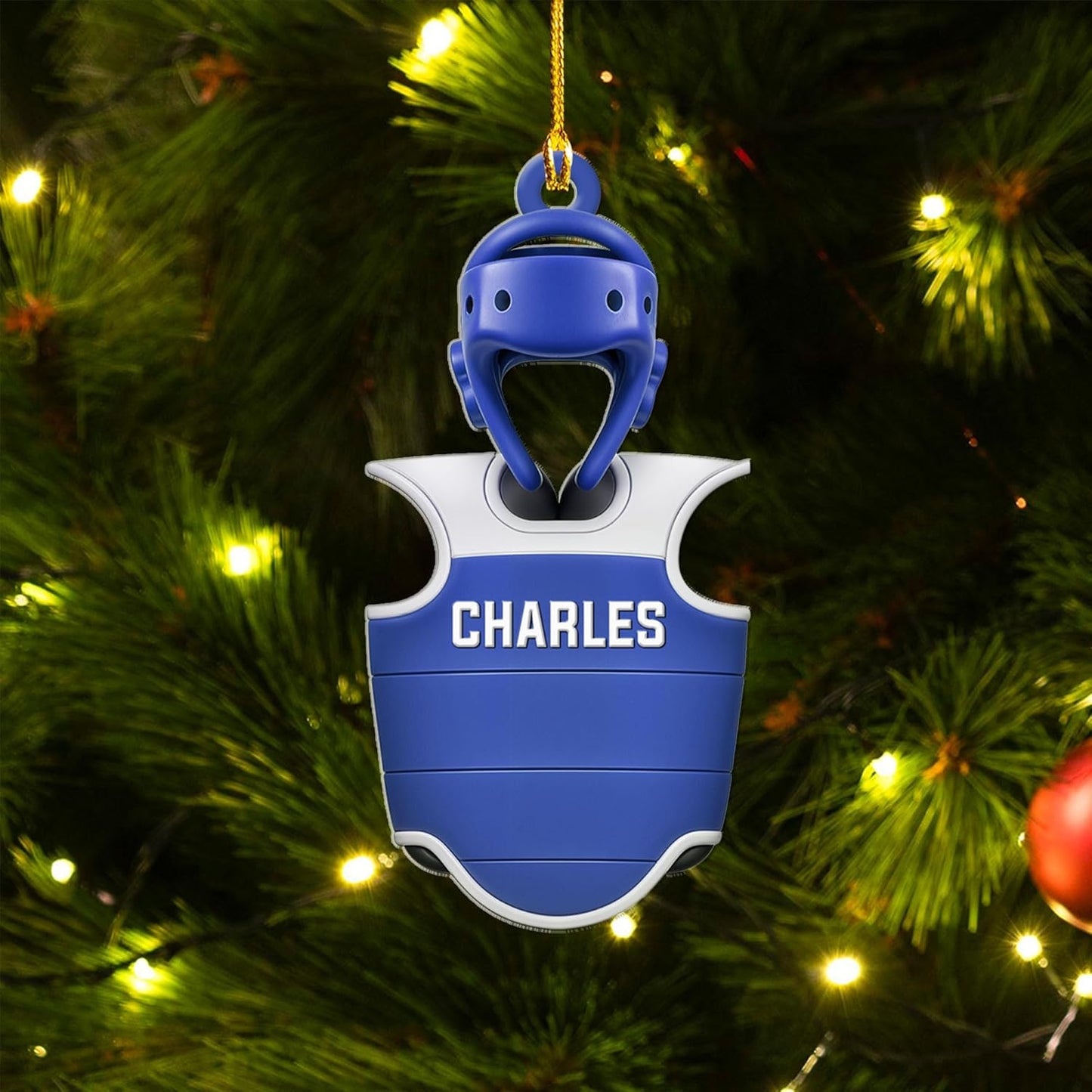 Custom Karate Christmas Ornament – Taekwondo & Jiu Jitsu Gift Krt29