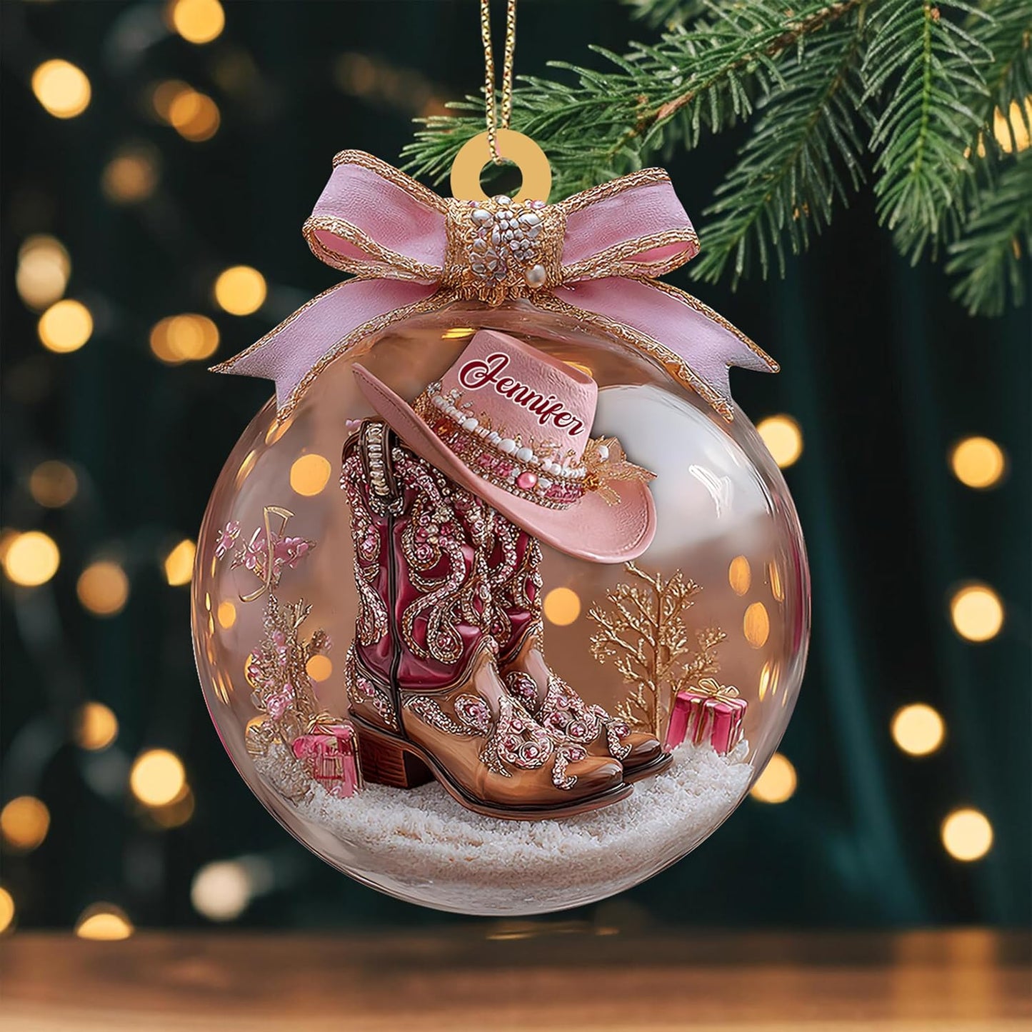 Custom Horse Riding Ornament | Personalized Equestrian Holiday Gift for Riders, Trainers & Horse Owners THH9