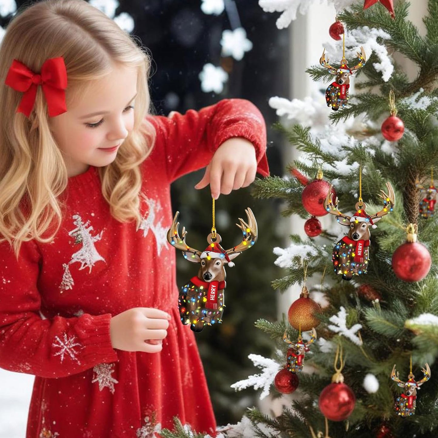 Personalized Hunting Ornament, Hunter Christmas Acrylic Ornament 2025 T09