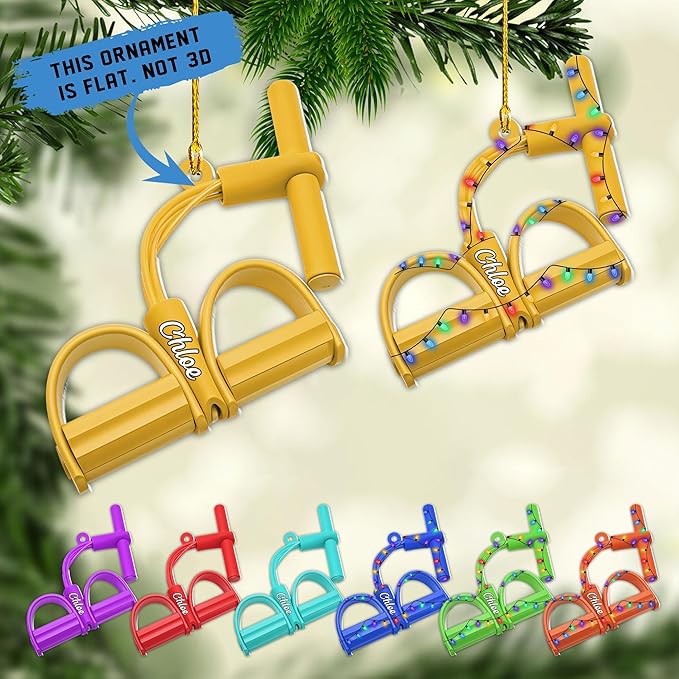 Customized Pilates Christmas Ornament - Pilates Gift for Women, Acrylic Christmas Ornament LL34