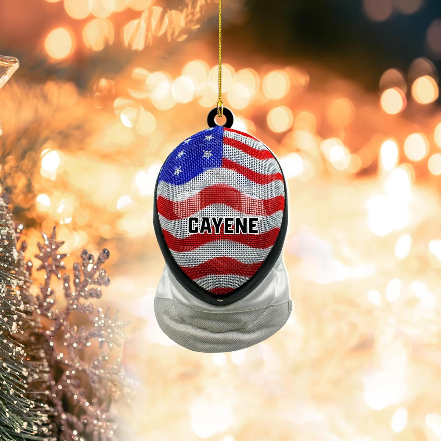 Personalized Fencing Christmas Ornament Christmas Tree Decor Gift for Fencer 2025 Fencing for Christmas Tree C11