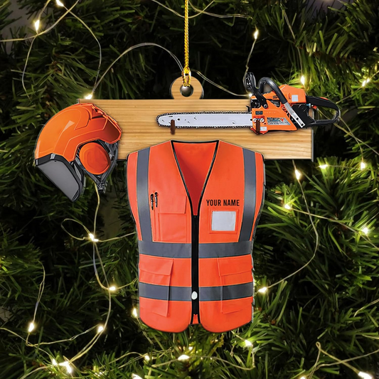 Personalized Arborist Uniform Ornament – Carpenter Christmas Ornament H15