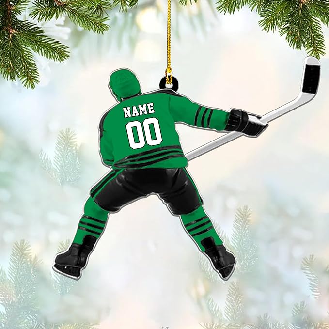 Custom ice Hockey Ornament N47
