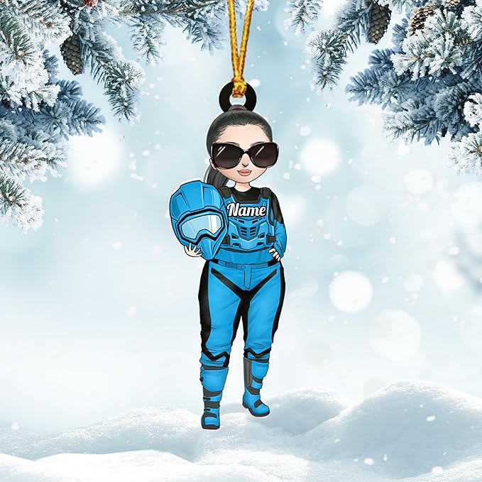 Personalized Dirt Bike Christmas Ornaments 2025 Custom Motocross Ornament Dirt bike Christmas Ornament N22