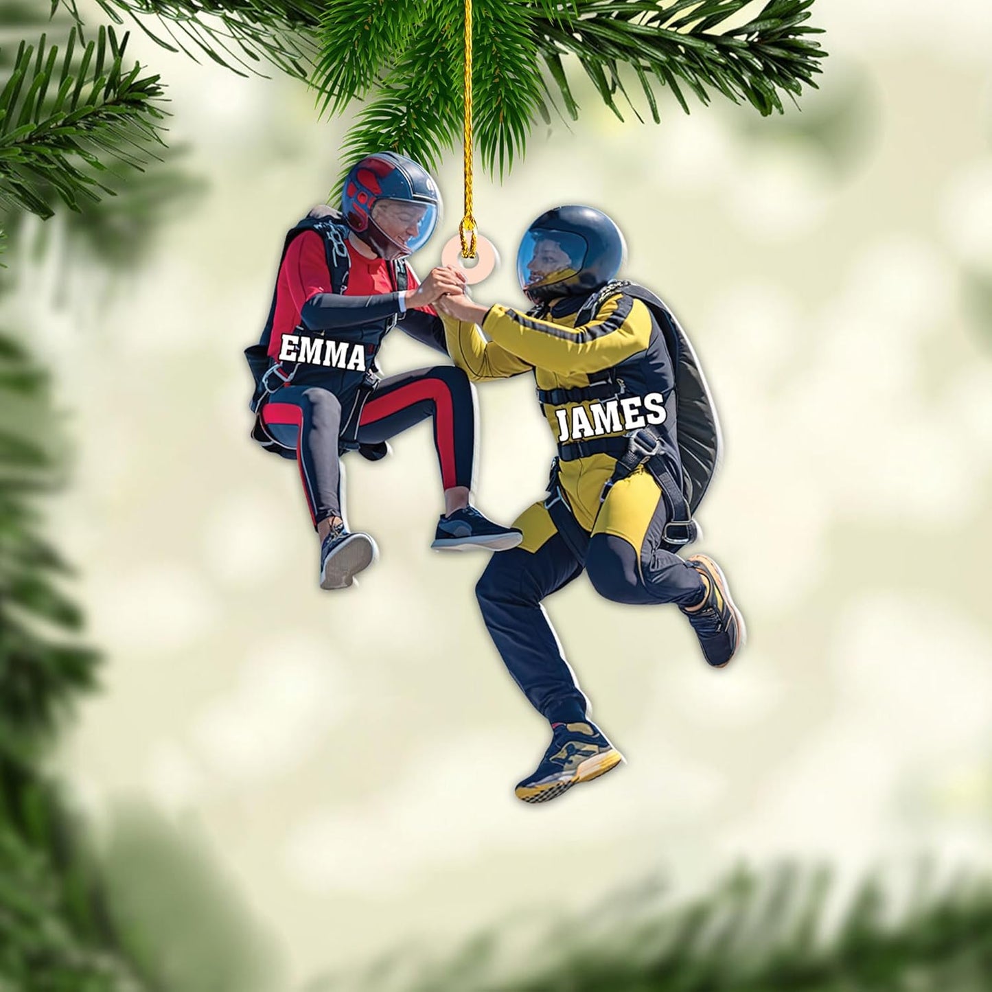 Custom Skydiving Christmas Ornament – Skydiver Xmas Decor O18