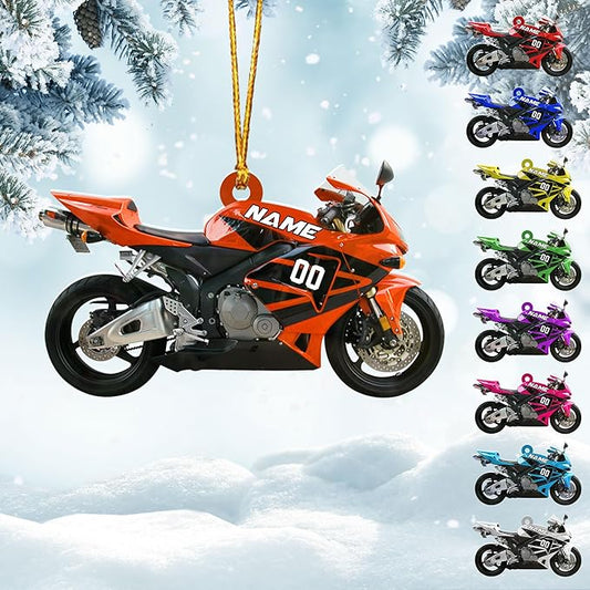 Personalized Dirt Bike Christmas Ornaments 2025 Custom Motocross Ornament Dirt bike Christmas Ornament NO4