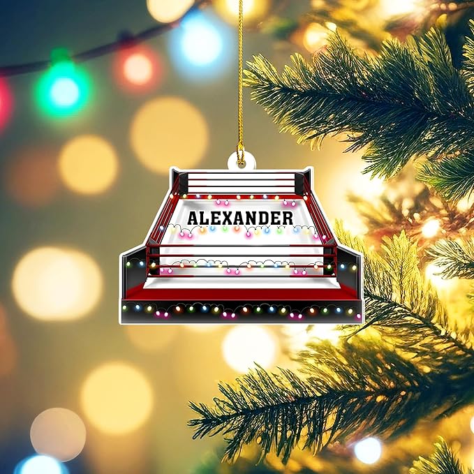 Custom Boxing Gloves Christmas Ornament - Personalized Boxing Ornament Gift LL13