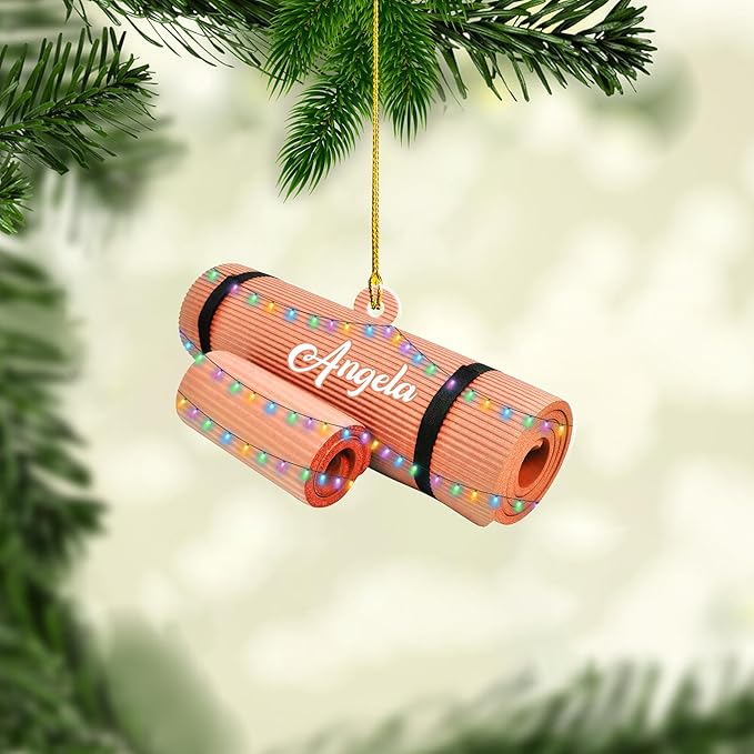 Personalized Pilates Christmas Ornament - Custom Pilates Gift for Women LL12
