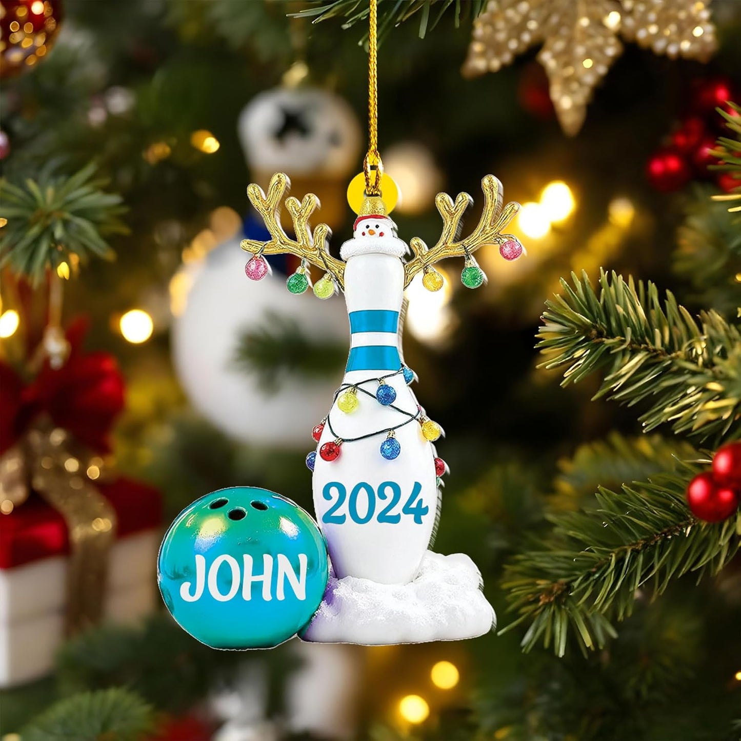 Custom Bowling Tools Ornament - Bowling Ornament Bowl 9