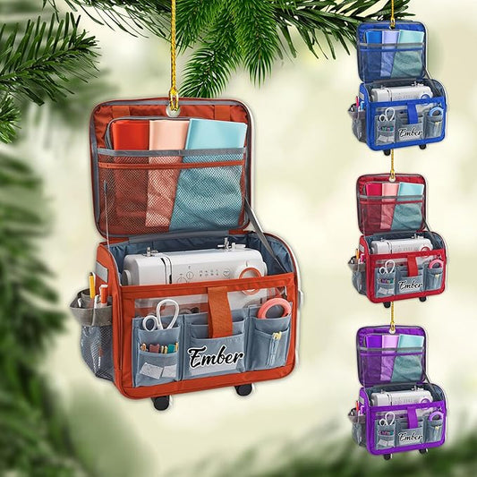 Custom Sewing Machine Ornament - Christmas Ornament Gift for Sewing Lovers LL21