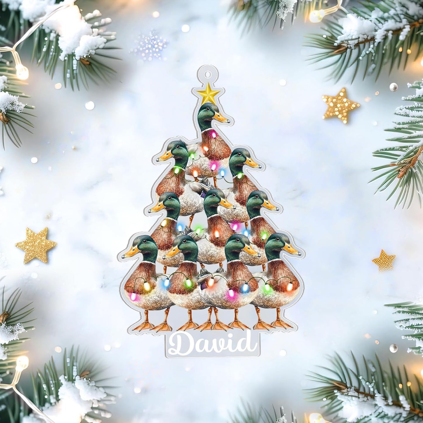 Personalized Hunting Vest 2D Flat Ornament - Duck Hunting Gifts for Men Women T37