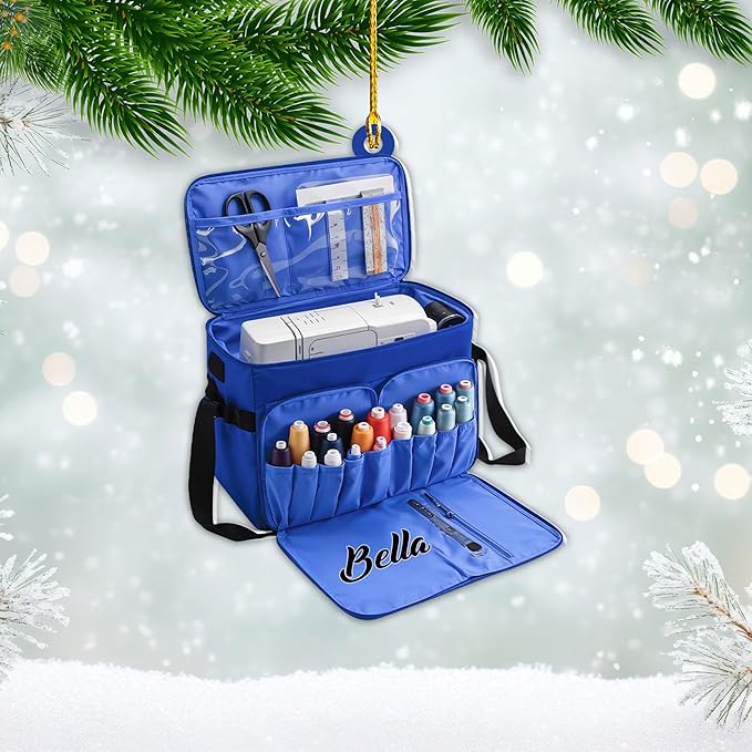 Custom Sewing Machine Ornament - Christmas Ornament Gift for Sewing Lovers LL19