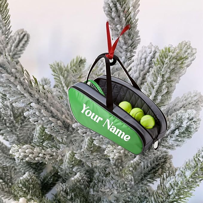 Personalized Tennis Christmas Ornament N14