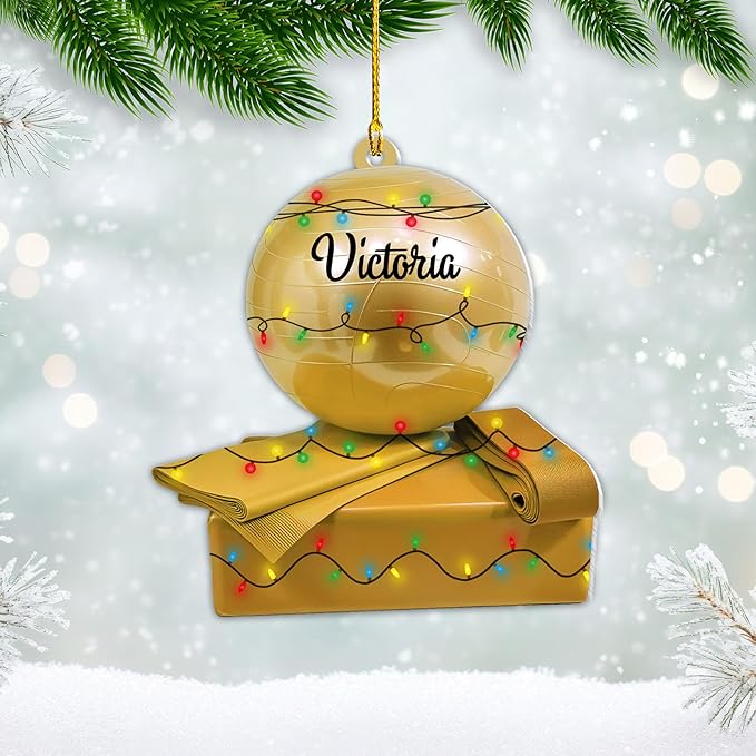 Personalized Pilates Acrylic Christmas Ornament - Instructors & Fitness Lovers LL51