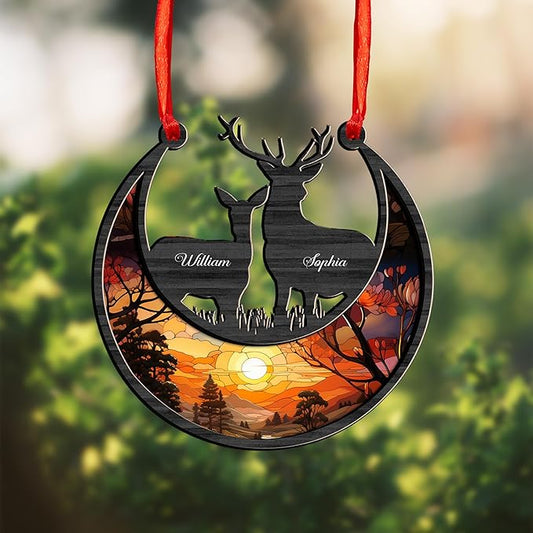 Personalized Hunting Ornament, Hunter Christmas Acrylic Ornament 2025 T28