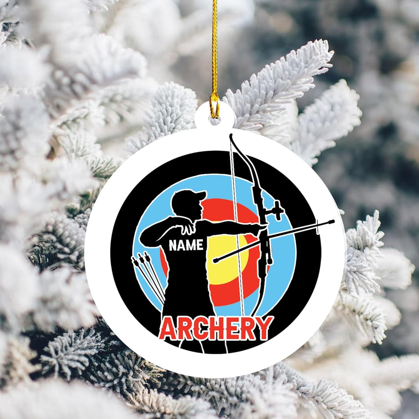Custom Archery Christmas Ornament – Archery Lover Gift A3