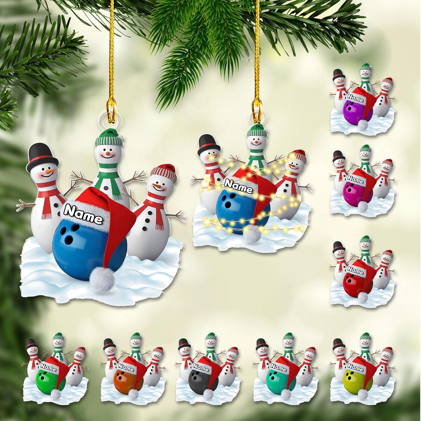 Custom Bowling Tools Ornament - Bowling Ornament Bowl 5