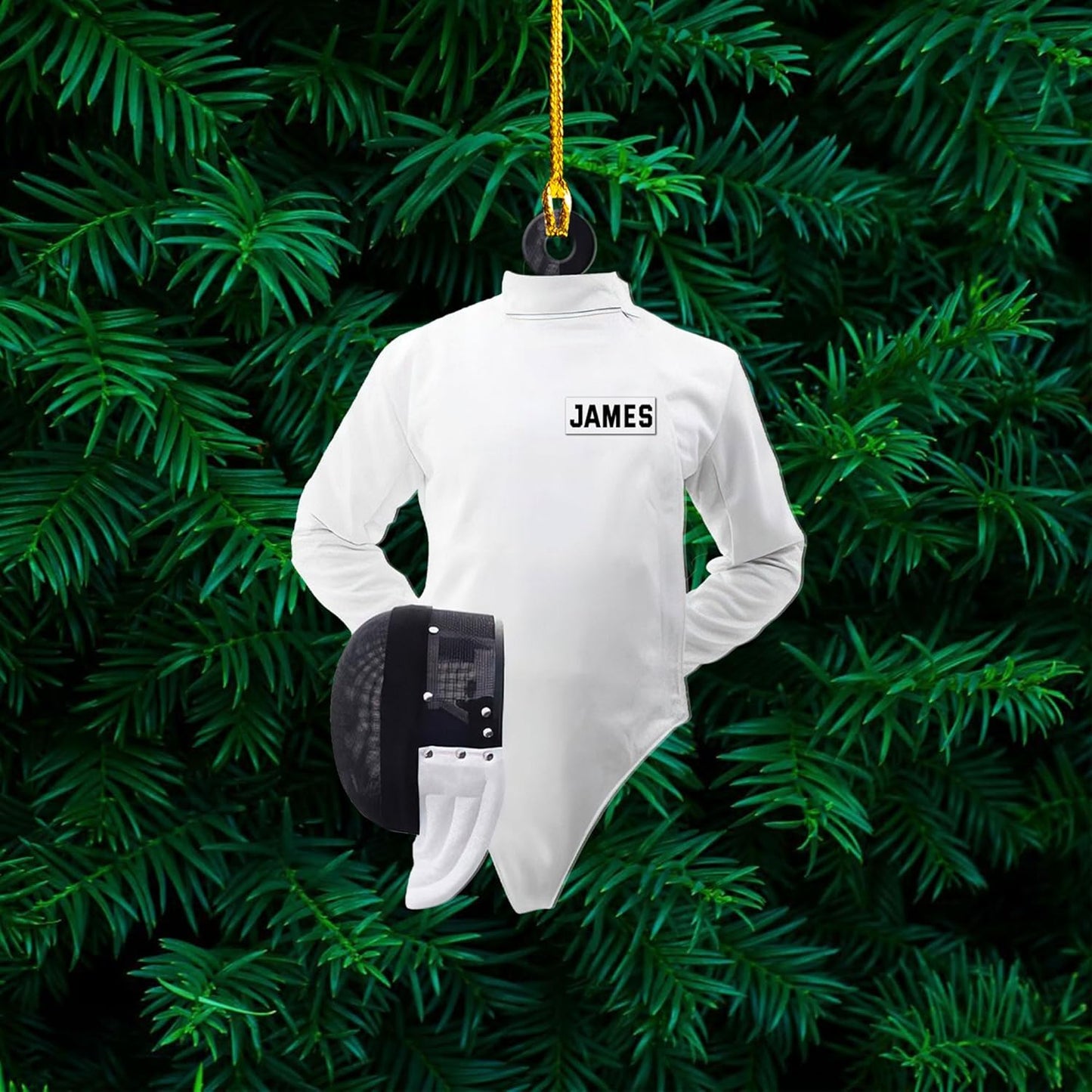 Personalized Fencing Christmas Ornament Christmas Tree Decor C01