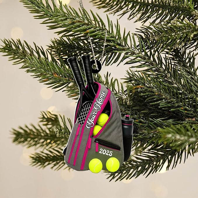 Personalized Tennis Christmas Ornament N06