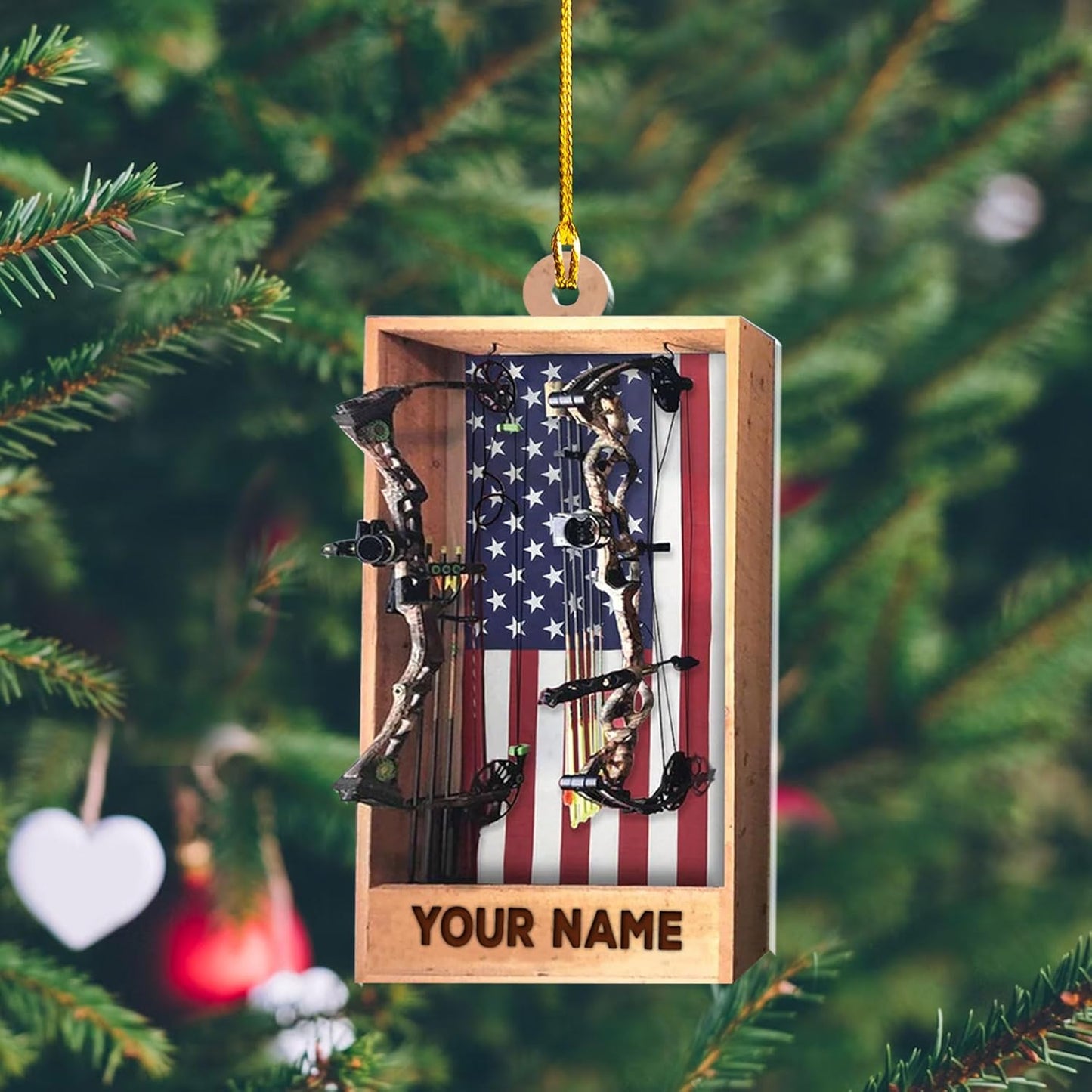Custom Archery Christmas Ornament – Archery Lover Gift A6