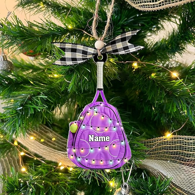 Personalized Tennis Christmas Ornament N16