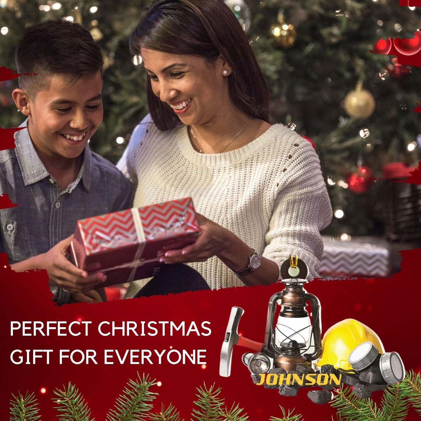 Custom Coal Miner Christmas Ornament – Personalized Name Decor Cmn4