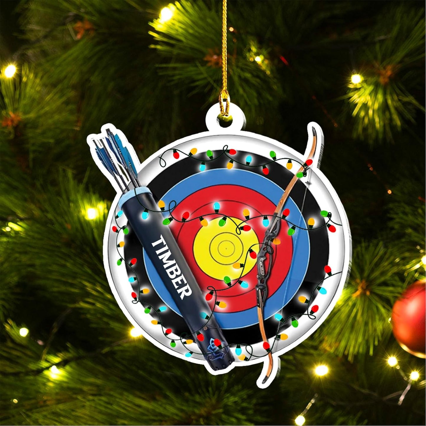 Custom Archery Christmas Ornament – Archery Lover Gift A2