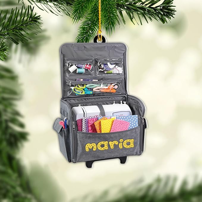 Custom Sewing Machine Ornament - Christmas Ornament Gift for Sewing Lovers LL20