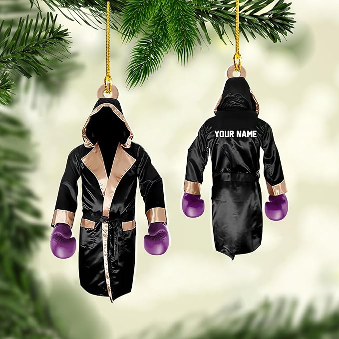 Personalized Boxing Gloves Christmas Ornament - Boxing Ornament Gift