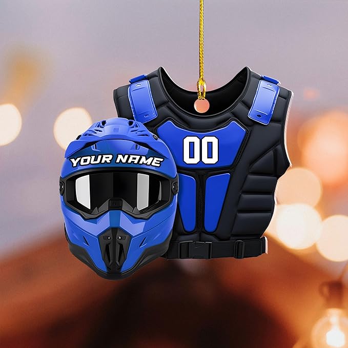 Personalized Dirt Bike Christmas Ornaments 2025 Custom Motocross Ornament Dirt bike Christmas Ornament N42