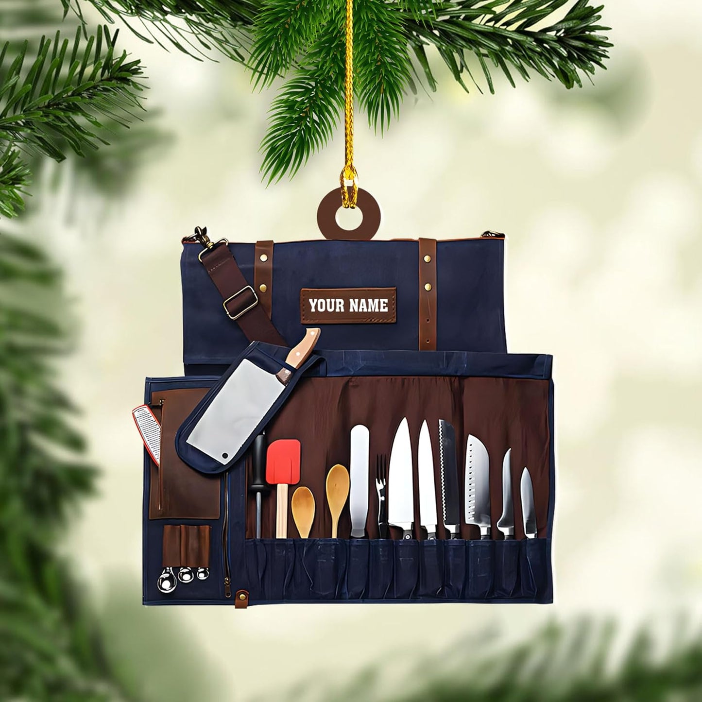 Customized Chef Ornament - Chef Christmas Gift N14