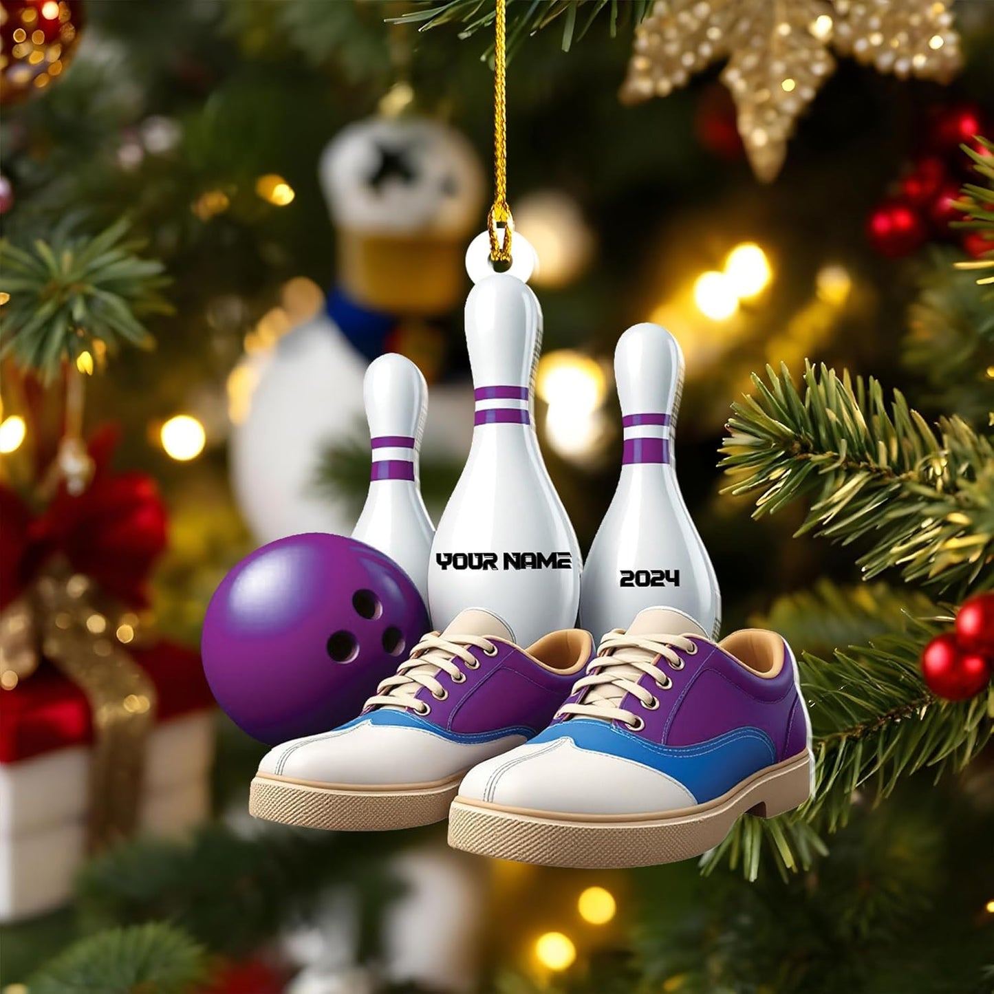 Custom Bowling Tools Ornament - Bowling Ornament Bowl 10
