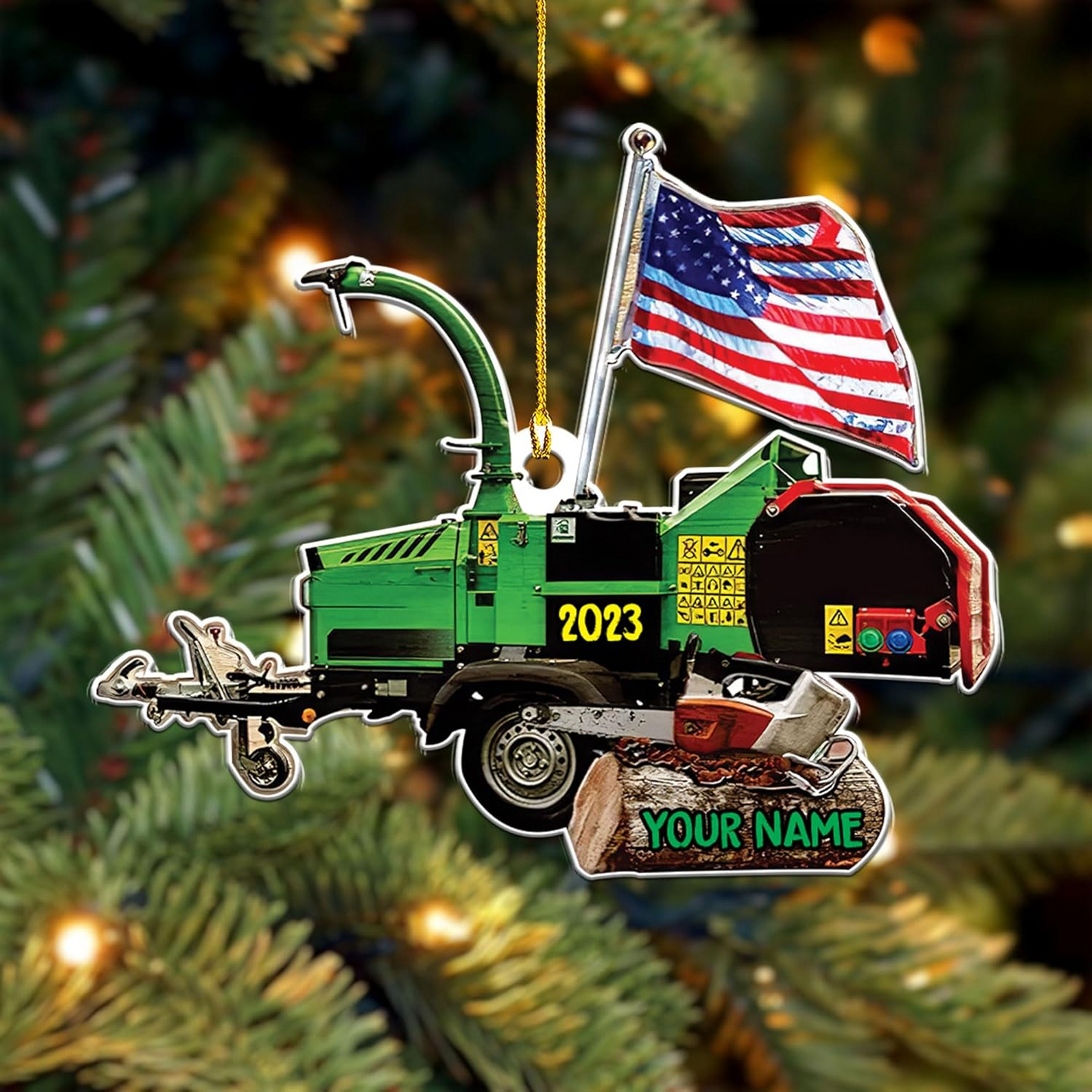 Personalized Arborist Ornaments - Carpenter Christmas Ornament H7