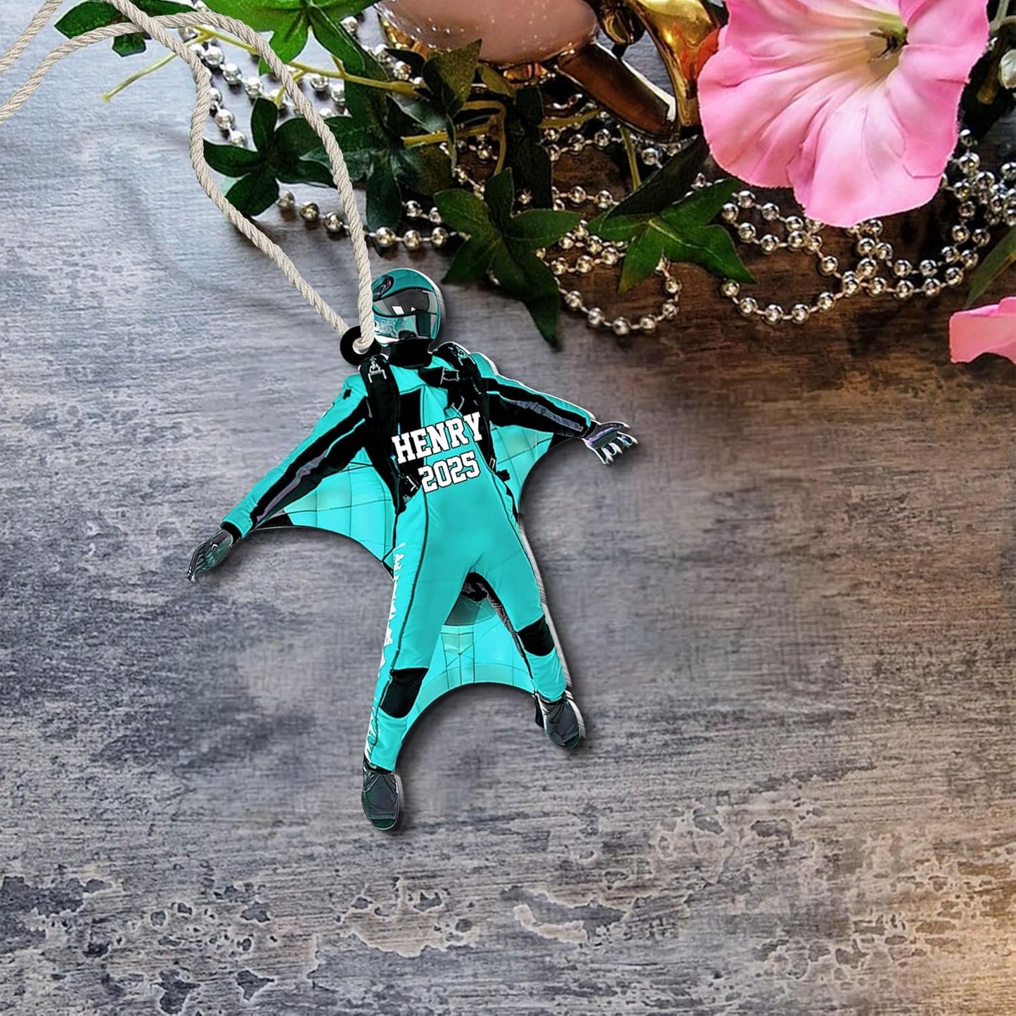 Custom Skydiving Christmas Ornament – Skydiver Xmas Decor O17