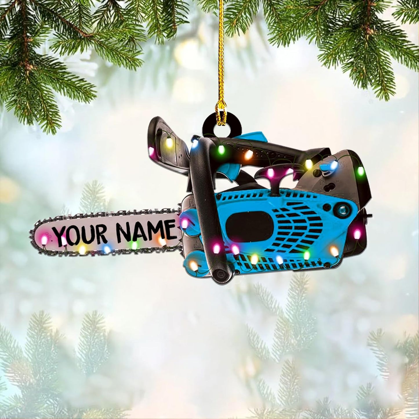 Personalized Carpenter Ornament – Woodworking Lumberjack Gift Ornament Style 899