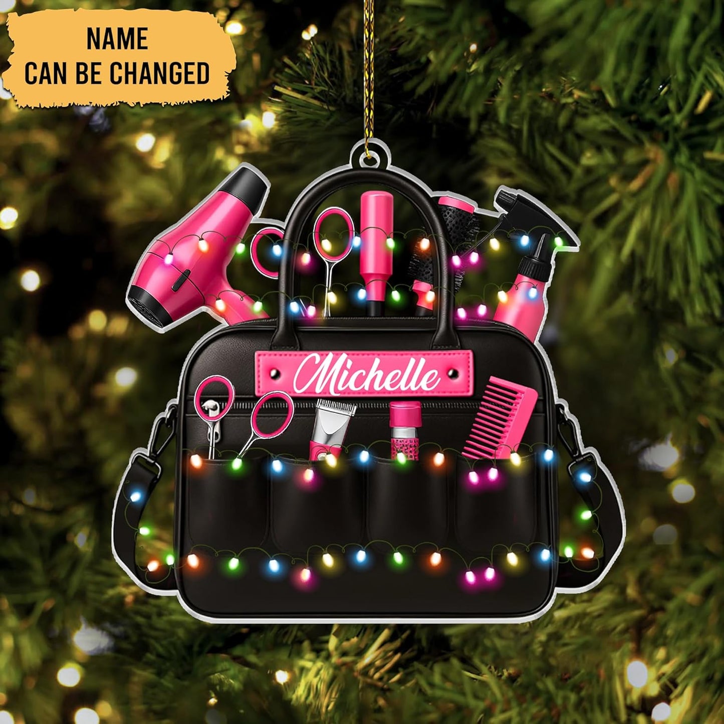 Personalized Hair Stylist Ornament –  Hairdresser Tools Ornaments
