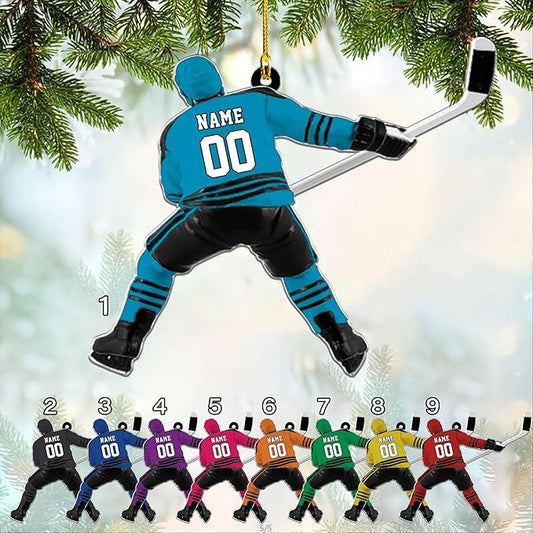 Custom ice Hockey Ornament N47