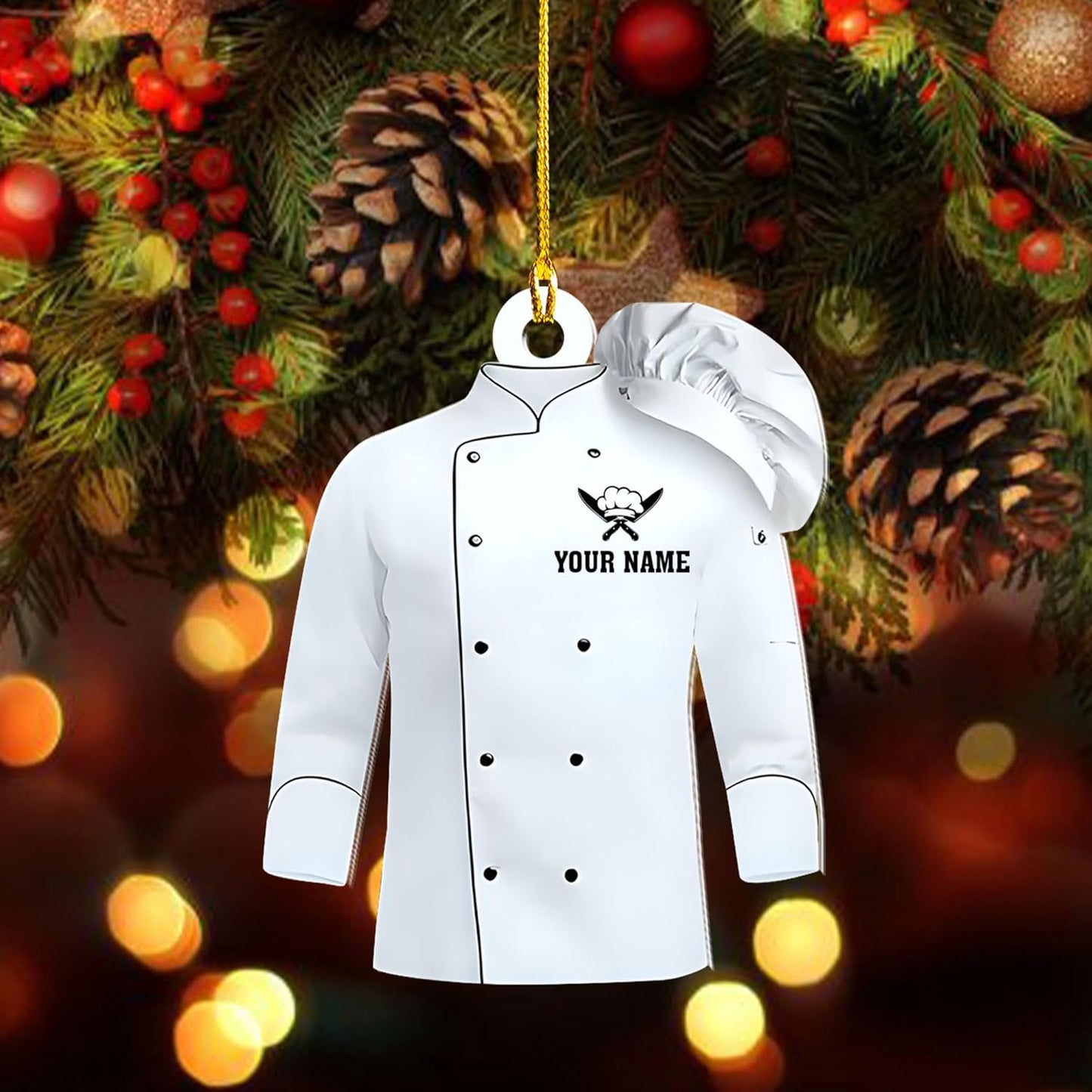 Customized Chef Ornament - Chef Christmas GiftN12